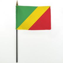 Tischfahne Kongo, Demokratische Republik Kunstseide 10x15 cm