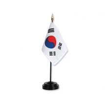 Tischfahne Südkorea Kunstseide 10x15 cm