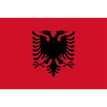 Länderfahne Albanien Polyester 225x150 cm
