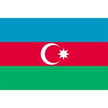 Länderfahne Aserbaidschan