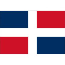 Länderfahne Dominikanische Republik ohne Wappen