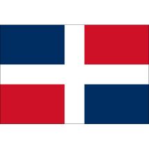 Länderfahne Dominikanische Republik ohne Wappen