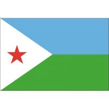 Länderfahne Dschibuti