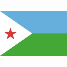 Länderfahne Dschibuti