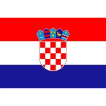 Länderfahne Kroatien Polyester 225x150 cm