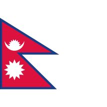 Länderfahne Nepal Polyester 68x80 cm