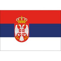 Länderfahne Serbien Polyester 150x100 cm