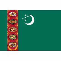 Länderfahne Turkmenistan