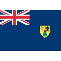 Fahne Gebiet Turks- und Caicosinseln Vereinigtes Königreich