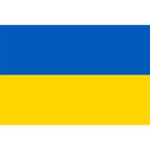 Länderfahne Ukraine Polyester 75x50 cm