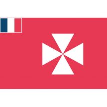 Fahne Gebiet Wallis und Futuna Frankreich