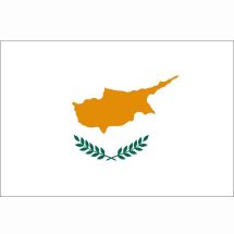 Länderfahne Zypern Polyester 75x50 cm