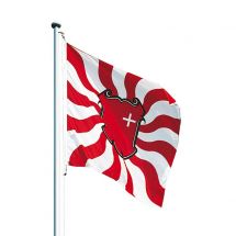 Kantonsfahne geflammt Schwyz Superflag® 150x150 cm