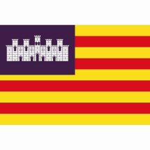 Fahne Region Balearen Spanien
