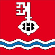 Gemeindefahne 7438 Hinterrhein Superflag® 80x80 cm