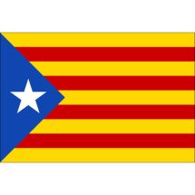 Fahne Region Katalonien Estelada Blava