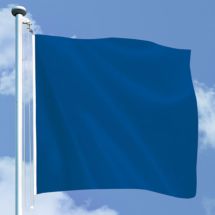 Fahne Uni «Blau» Tricopolyester 100x100 cm