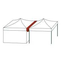 Regenrinne für Faltpavillons «Premium» und «Professional», PVC-beschichtet