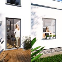 Insektenschutz-Klemm-Rollo für Fenster nach Mass bis B 100x160 cm