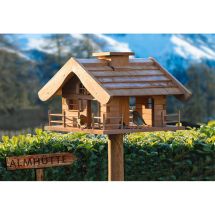 Vogelfutterhaus «Alpenchalet» inkl. Ständer