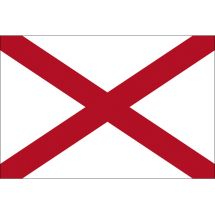Fahne Bundesstaat Alabama USA