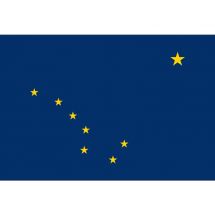 Fahne Bundesstaat Alaska USA