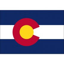 Fahne Bundesstaat Colorado USA