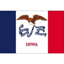 Fahne Bundesstaat Iowa USA