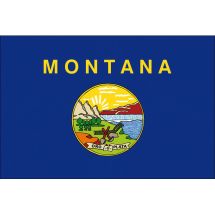 Fahne Bundesstaat Montana USA