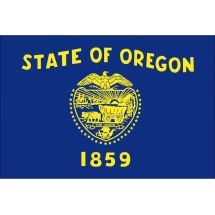 Fahne Bundesstaat Oregon USA
