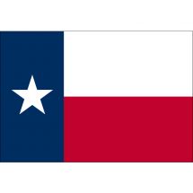 Fahne Bundesstaat Texas USA