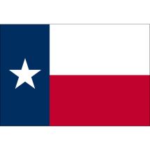 Fahne Bundesstaat Texas USA