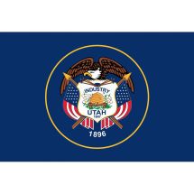 Fahne Bundesstaat Utah USA
