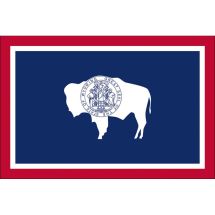 Fahne Bundesstaat Wyoming USA