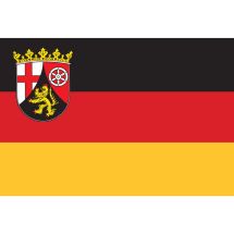 Fahne Bundesland Rheinland-Pfalz Deutschland