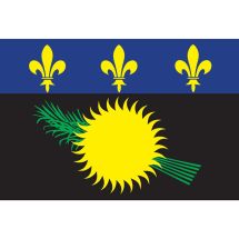 Fahne Gebiet Guadeloupe Frankreich