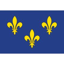 Fahne Region Île-de-France Frankreich