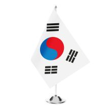 Tischfahne Südkorea Satin 150 g/m2 22x15 cm