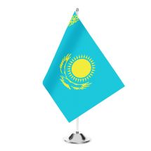 Tischfahne Kasachstan Satin 150 g/m2 22x15 cm