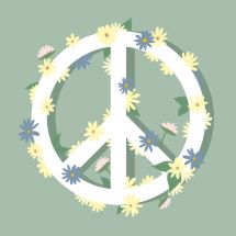 Fahne «Peace Flower»