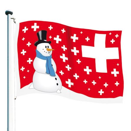 Drapeau suisses «Flocons» Superflag® 150x100 cm