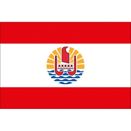 Fahne Gebiet Französisch-Polynesien Frankreich