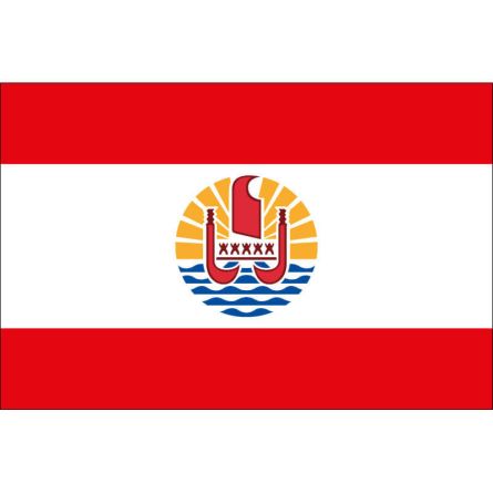Fahne Gebiet Französisch-Polynesien Frankreich