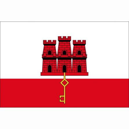 Fahne Gebiet Gibraltar Vereinigtes Königreich
