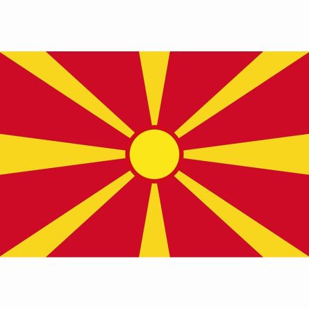 Länderfahne Nordmazedonien