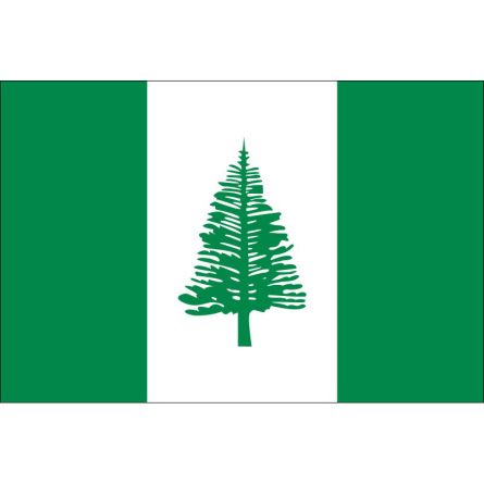 Fahne Gebiet Norfolkinsel Australien