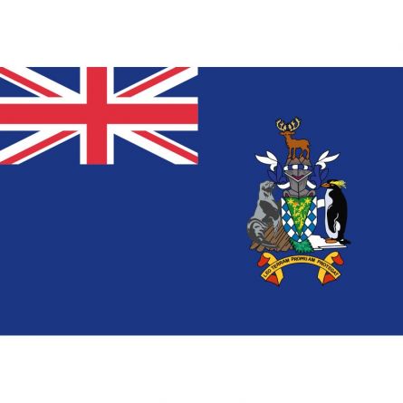 Fahne Gebiet Südgeorgien und  Südlichen Sandwichinseln Vereinigtes Königreich