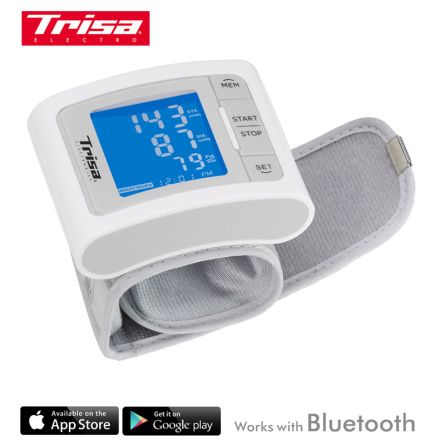 Trisa Tensiomètre pour le poignet «Bluetooth»