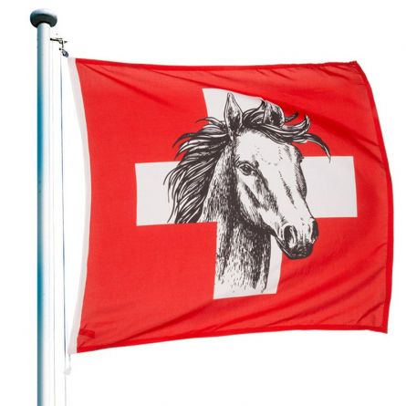 Schweizerfahne «Pferd»
