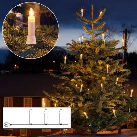 LED Weihnachtsbaumbeleuchtung «One String» 25 LED Topbirnen